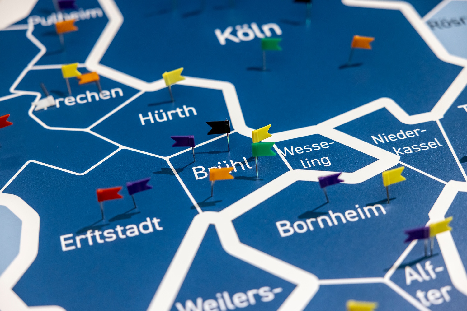 Grafik der Gemeinden im go.Rheinland-Gebiet (Ausschnitt) (© go.Rheinland / Smilla Dankert)