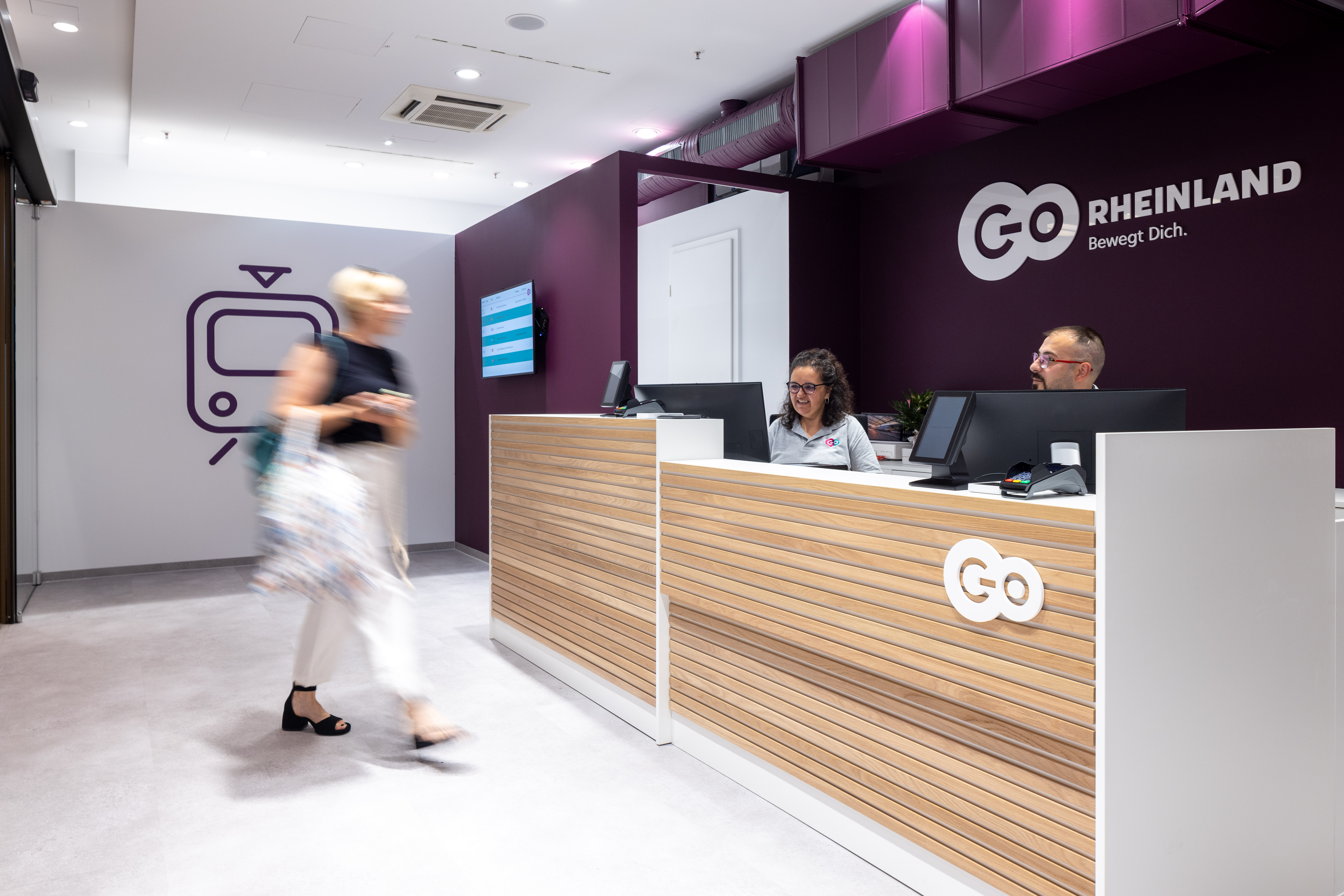 Innenraum des go.Centers in Bonn Maximiliancenter