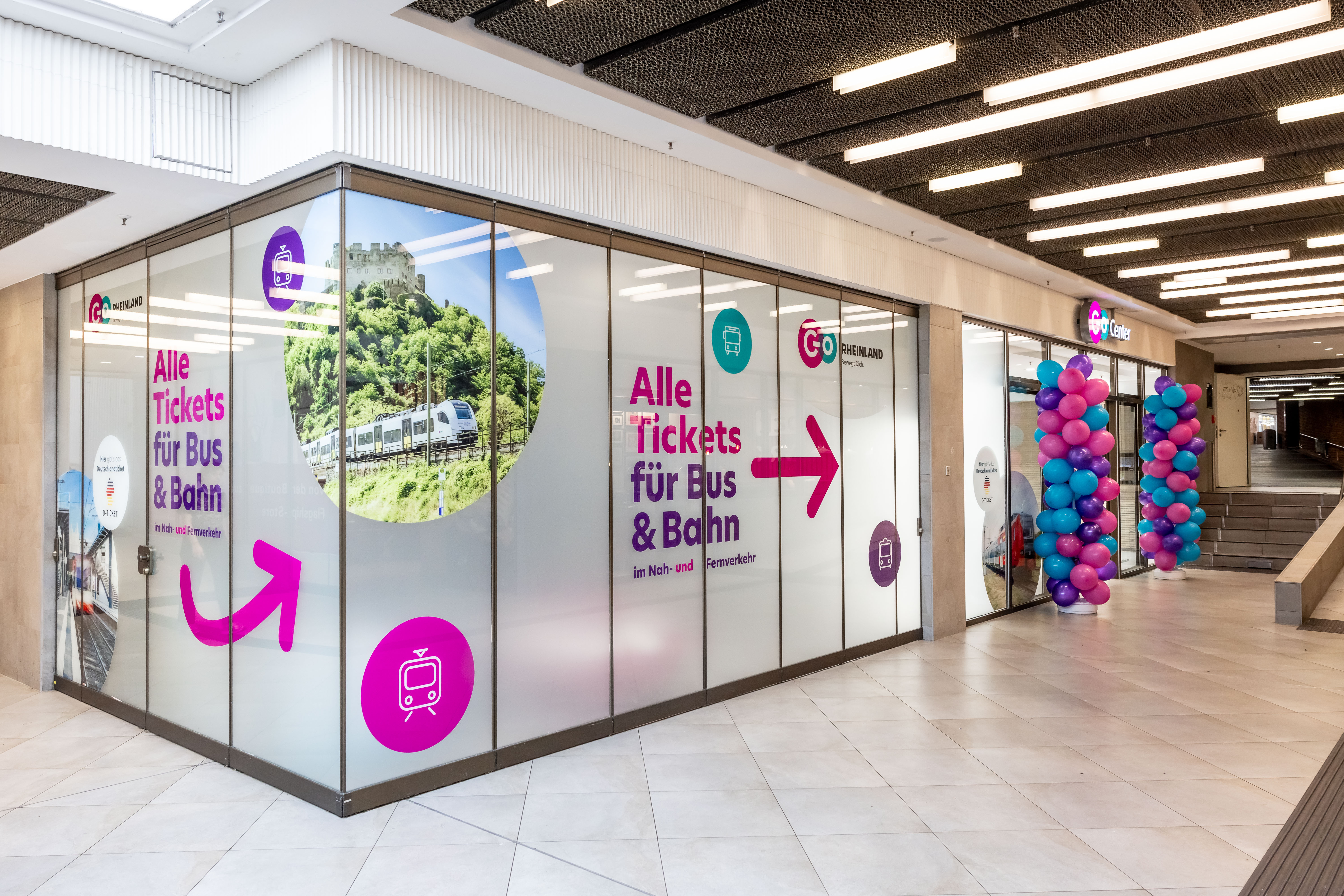 Außenwände des go.Centers in Bonn Maximiliancenter