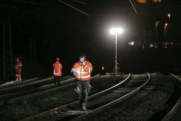 Nächtliche Bauarbeiten