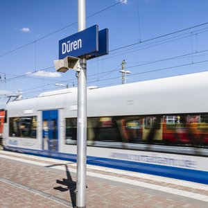 Rurtalbahn im Bahnhof Düren