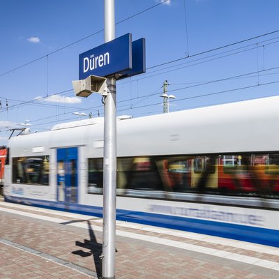 Rurtalbahn im Bahnhof Düren