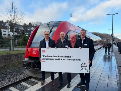 S 23 fährt nach der Jahrhundertflut wieder auf der Erfttalbahn